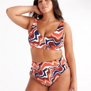 Knix Deep V Bikini Top -Size xxxl+ plus size - swimwear